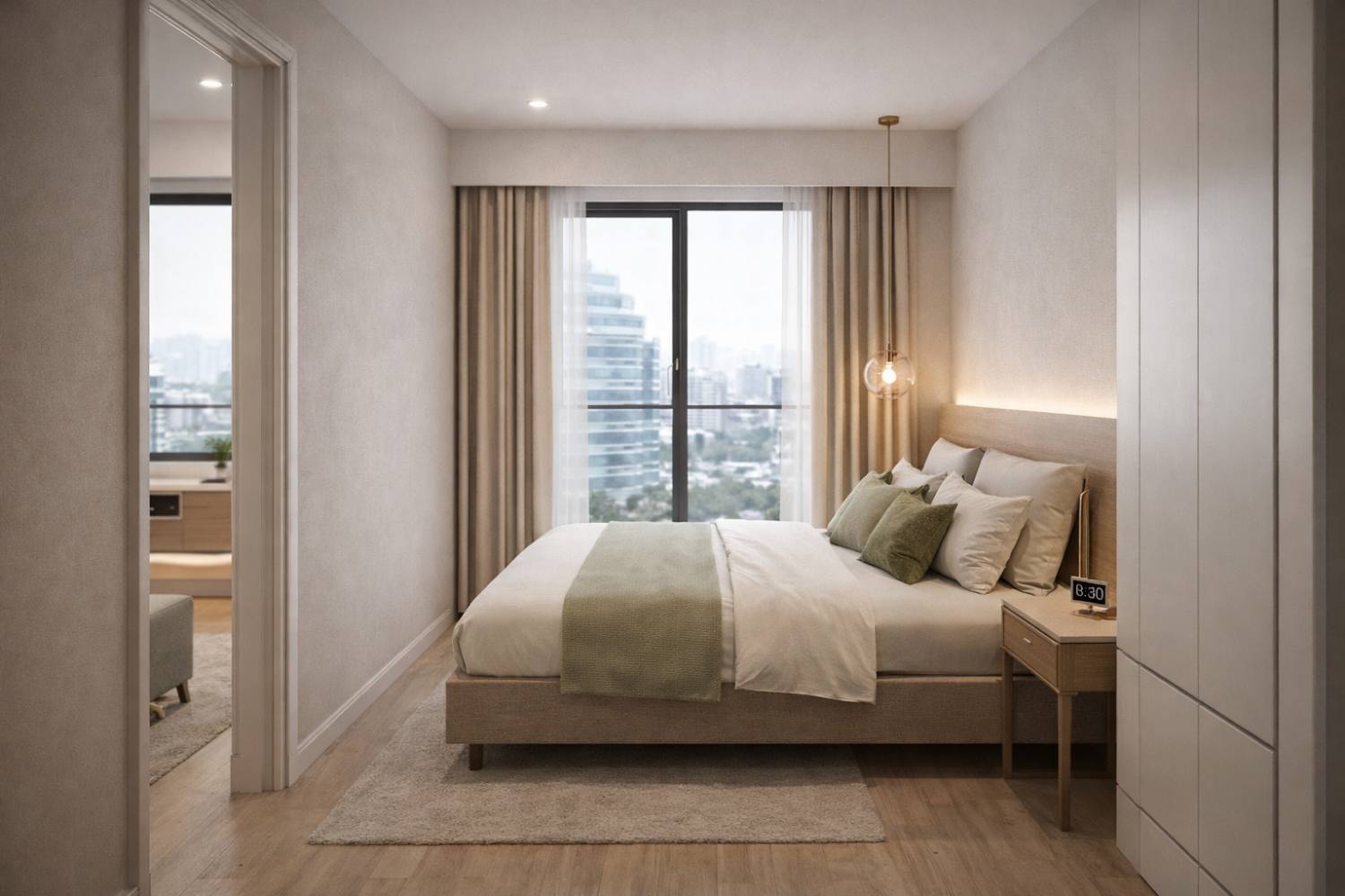 Studio home layout and interior features